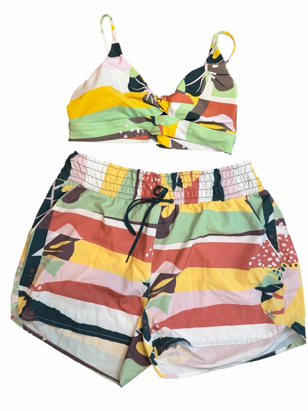 Carve Designs Swimsuit - Swim Top with Bali Board Shorts - Terra - Medium Large
